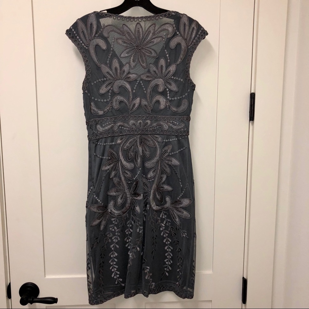 Sue Wong Embroidered Sheath Dress - Picture 3 of 4